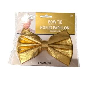 Gold Bow Tie Party Accessory